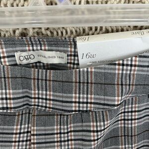 NWTs Cato pull on plaid pants